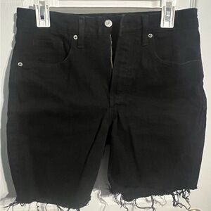 Black Denim Women’s Shorts